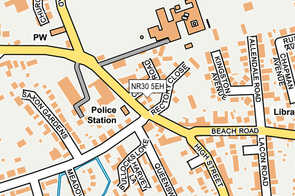 NR30 5EH map - OS OpenMap – Local (Ordnance Survey)