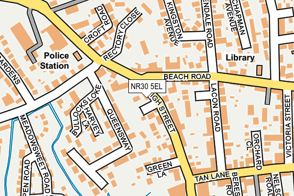 NR30 5EL map - OS OpenMap – Local (Ordnance Survey)
