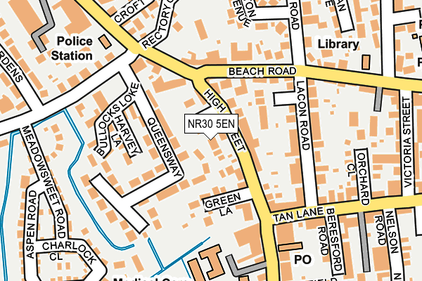 NR30 5EN map - OS OpenMap – Local (Ordnance Survey)