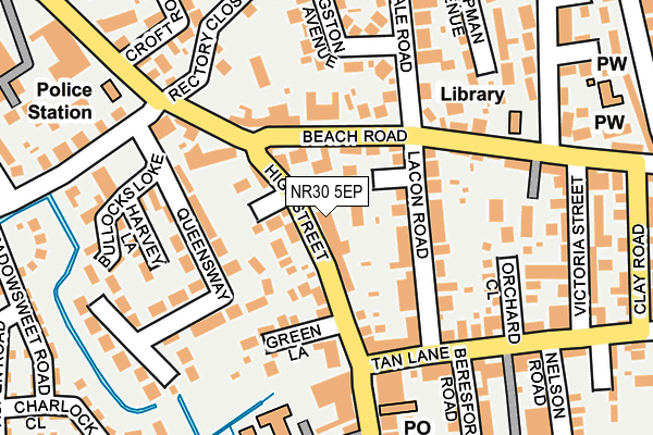 NR30 5EP map - OS OpenMap – Local (Ordnance Survey)