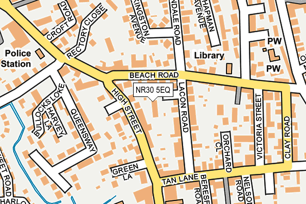 NR30 5EQ map - OS OpenMap – Local (Ordnance Survey)