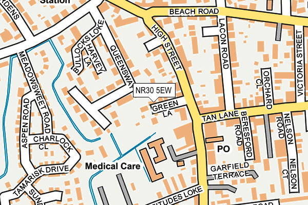 NR30 5EW map - OS OpenMap – Local (Ordnance Survey)