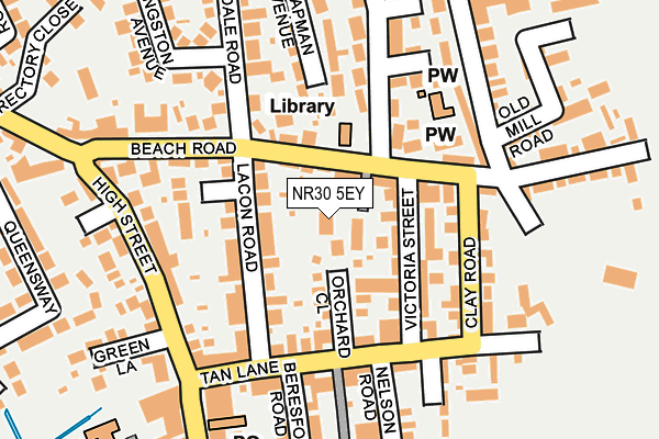 NR30 5EY map - OS OpenMap – Local (Ordnance Survey)
