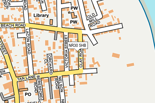 NR30 5HB map - OS OpenMap – Local (Ordnance Survey)