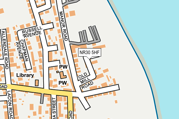 NR30 5HF map - OS OpenMap – Local (Ordnance Survey)