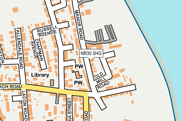 NR30 5HG map - OS OpenMap – Local (Ordnance Survey)