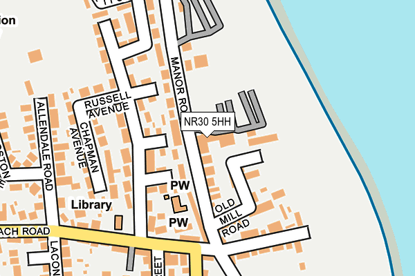 NR30 5HH map - OS OpenMap – Local (Ordnance Survey)