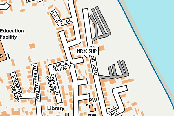 NR30 5HP map - OS OpenMap – Local (Ordnance Survey)