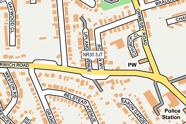 NR30 5JT map - OS OpenMap – Local (Ordnance Survey)