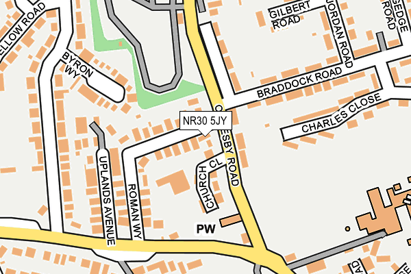 NR30 5JY map - OS OpenMap – Local (Ordnance Survey)