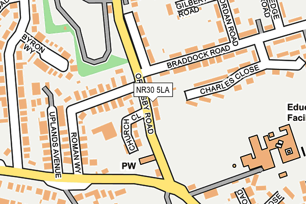 NR30 5LA map - OS OpenMap – Local (Ordnance Survey)