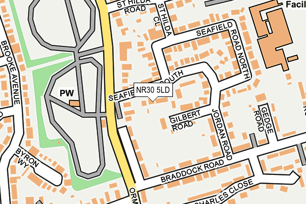 NR30 5LD map - OS OpenMap – Local (Ordnance Survey)