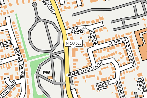 NR30 5LJ map - OS OpenMap – Local (Ordnance Survey)