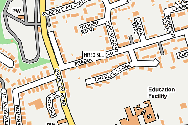 NR30 5LL map - OS OpenMap – Local (Ordnance Survey)