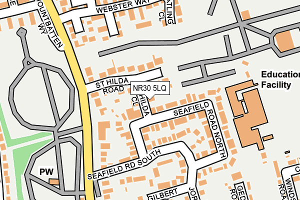 NR30 5LQ map - OS OpenMap – Local (Ordnance Survey)
