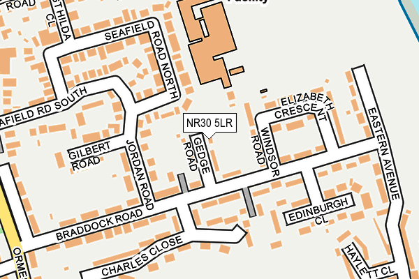 NR30 5LR map - OS OpenMap – Local (Ordnance Survey)