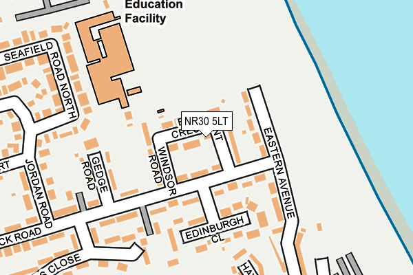 NR30 5LT map - OS OpenMap – Local (Ordnance Survey)