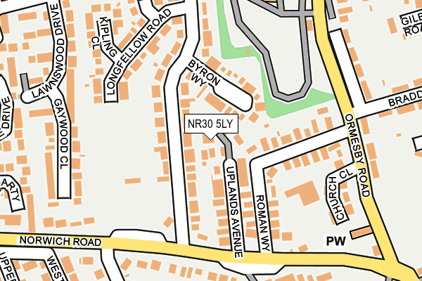 NR30 5LY map - OS OpenMap – Local (Ordnance Survey)