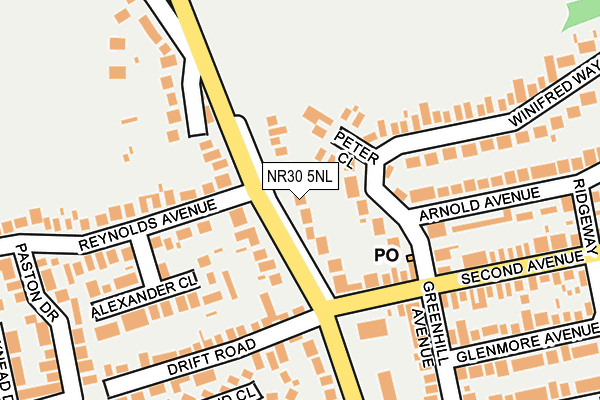 NR30 5NL map - OS OpenMap – Local (Ordnance Survey)