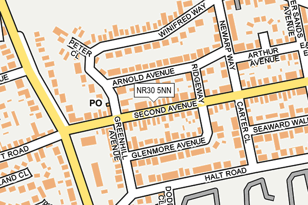 NR30 5NN map - OS OpenMap – Local (Ordnance Survey)