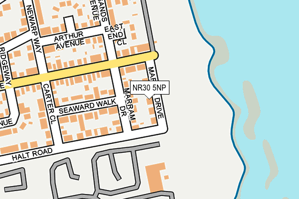 NR30 5NP map - OS OpenMap – Local (Ordnance Survey)