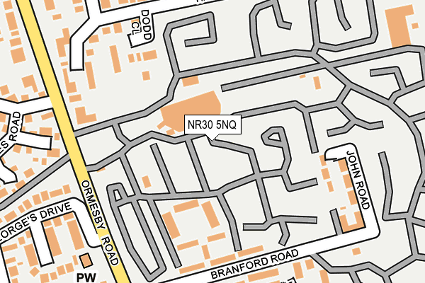 NR30 5NQ map - OS OpenMap – Local (Ordnance Survey)