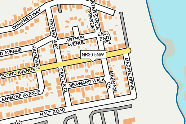 NR30 5NW map - OS OpenMap – Local (Ordnance Survey)