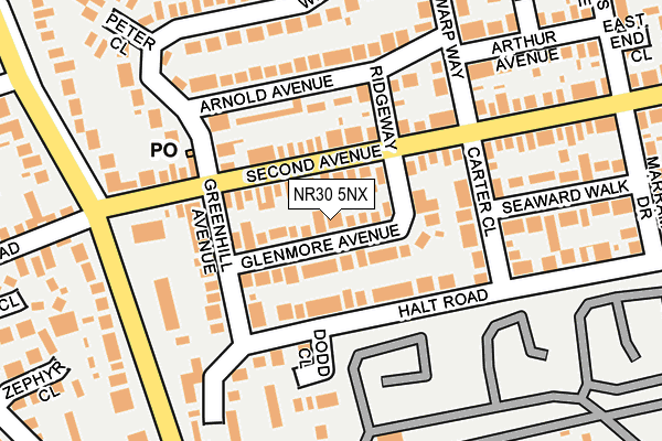 NR30 5NX map - OS OpenMap – Local (Ordnance Survey)