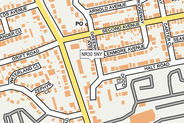 NR30 5NY map - OS OpenMap – Local (Ordnance Survey)