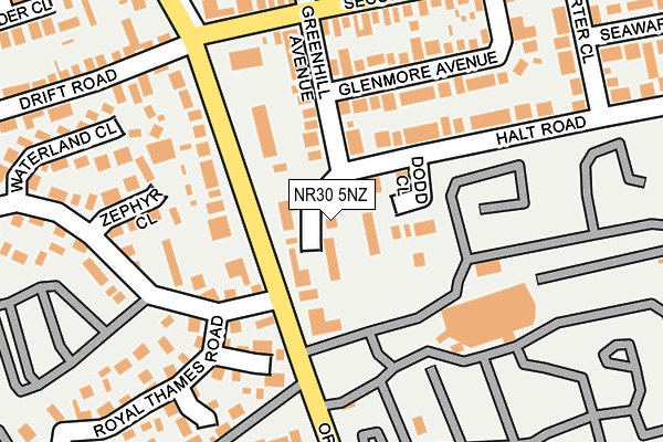 NR30 5NZ map - OS OpenMap – Local (Ordnance Survey)