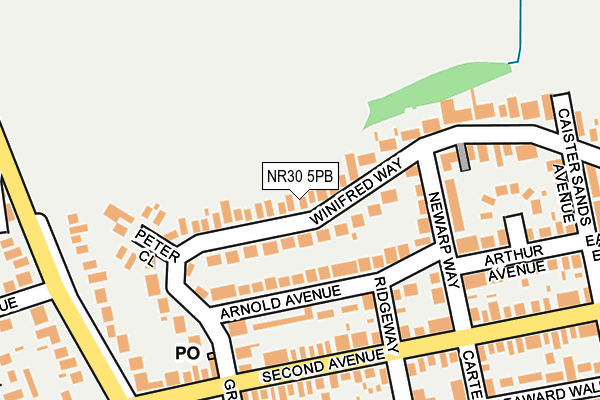 NR30 5PB map - OS OpenMap – Local (Ordnance Survey)