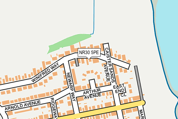 NR30 5PE map - OS OpenMap – Local (Ordnance Survey)