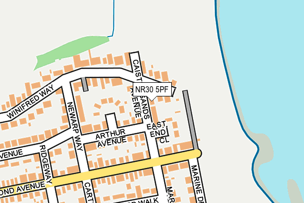 NR30 5PF map - OS OpenMap – Local (Ordnance Survey)