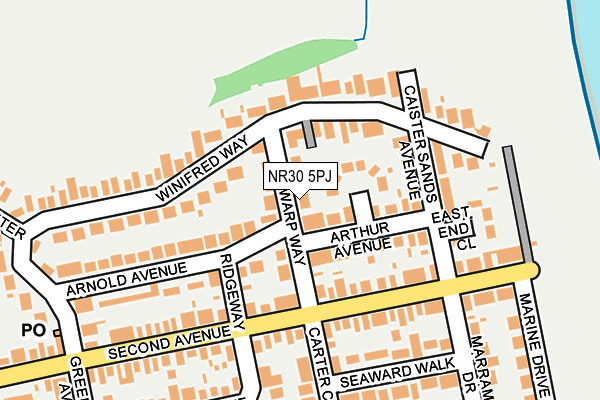 NR30 5PJ map - OS OpenMap – Local (Ordnance Survey)
