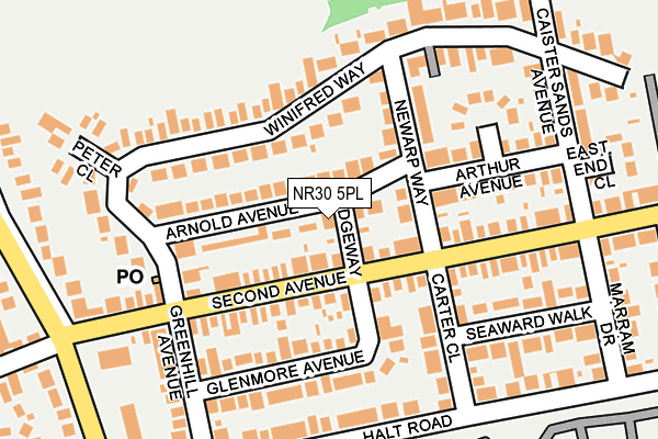 NR30 5PL map - OS OpenMap – Local (Ordnance Survey)