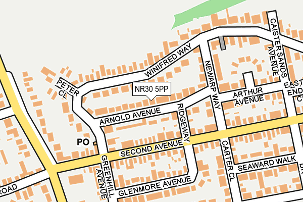 NR30 5PP map - OS OpenMap – Local (Ordnance Survey)