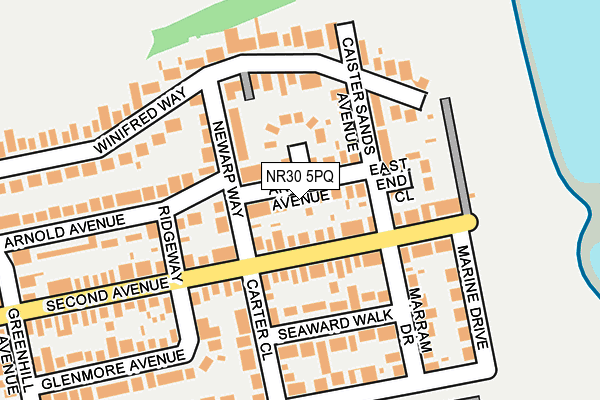 NR30 5PQ map - OS OpenMap – Local (Ordnance Survey)