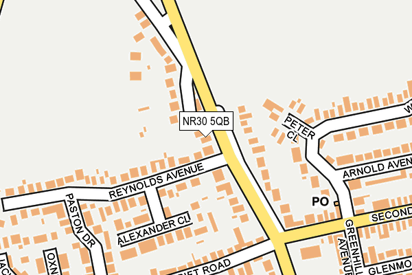 NR30 5QB map - OS OpenMap – Local (Ordnance Survey)