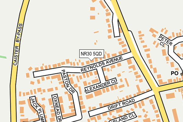 NR30 5QD map - OS OpenMap – Local (Ordnance Survey)
