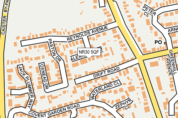 NR30 5QF map - OS OpenMap – Local (Ordnance Survey)