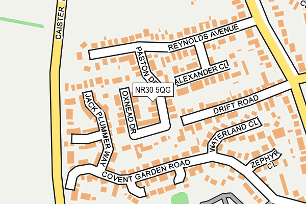 NR30 5QG map - OS OpenMap – Local (Ordnance Survey)