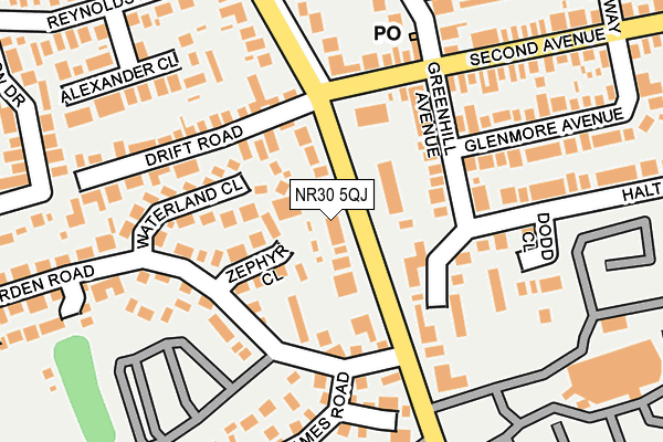 NR30 5QJ map - OS OpenMap – Local (Ordnance Survey)