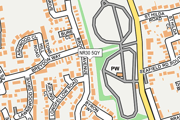 NR30 5QY map - OS OpenMap – Local (Ordnance Survey)