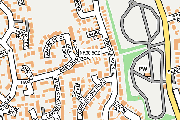 NR30 5QZ map - OS OpenMap – Local (Ordnance Survey)