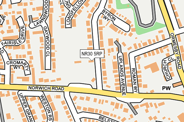 NR30 5RP map - OS OpenMap – Local (Ordnance Survey)