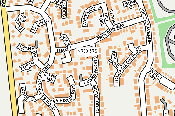 NR30 5RS map - OS OpenMap – Local (Ordnance Survey)