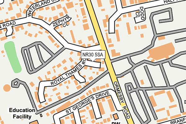 NR30 5SA map - OS OpenMap – Local (Ordnance Survey)