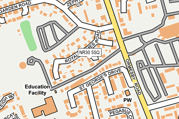 NR30 5SQ map - OS OpenMap – Local (Ordnance Survey)
