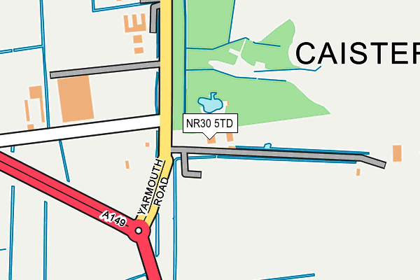 NR30 5TD map - OS OpenMap – Local (Ordnance Survey)