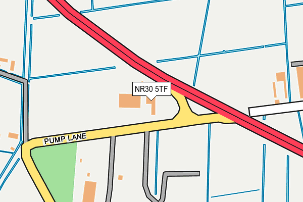 NR30 5TF map - OS OpenMap – Local (Ordnance Survey)